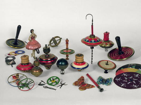 Spinning tops, humming tops and optical tops, 1890-1950 à 