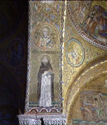 St. Dominic and St. Nicholas, mosaic in the atrium of San Marco Basilica (see also 60046-7) à 