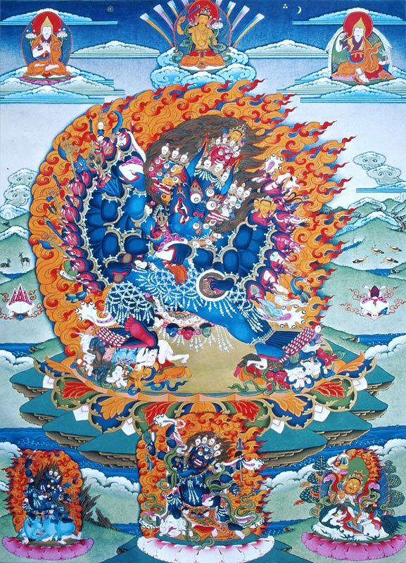 Tangka painted by Tibetan painter à 