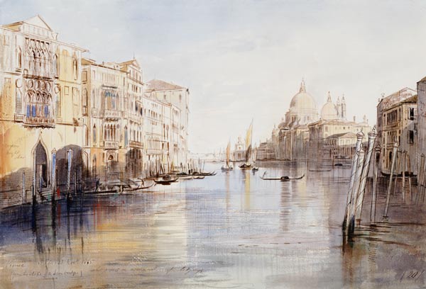 The Grand Canal, With Santa Maria Della Salute, Venice, Italy à 