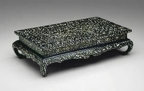 Table with Floral Scroll Design