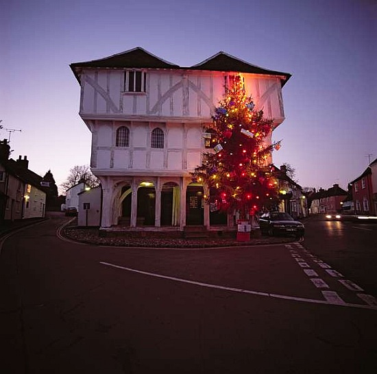 Thaxted Guildhall at Christmas time à 
