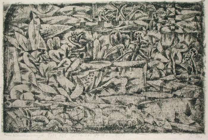 The Garden of Passion, 1913 (no 155) (etching on zinc)  à 