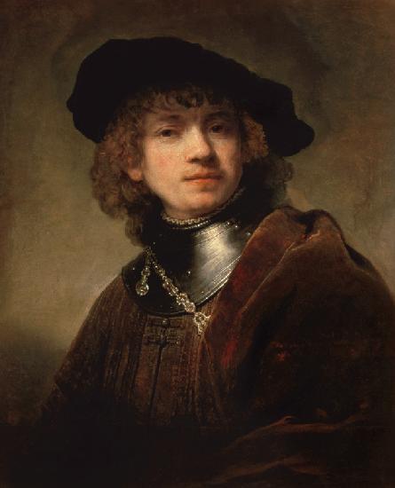 ''Tronie'' of a Young Man with Gorget and Beret, c.1639