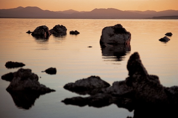 Tufa formation, Mono Lake (photo)  à 
