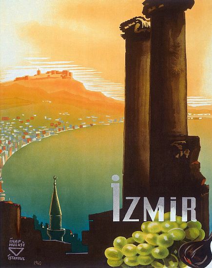 Turkey: Izmir, Turkey - Turkey Touring and Automobile Club poster by Ihap Hulusi Gorey à 