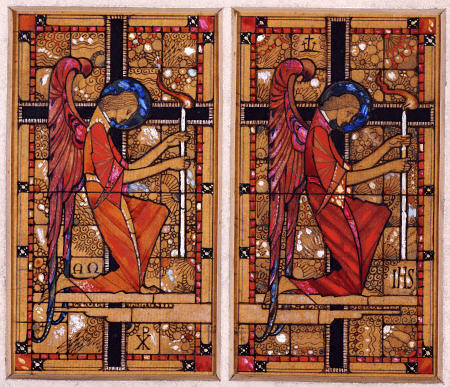 Two Angels: A Design For Stained Glass à 