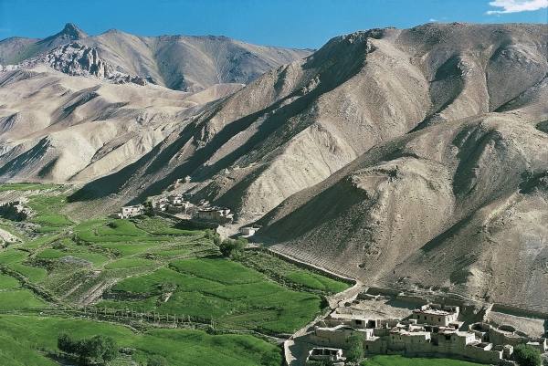 Typical Ladakhi settlement (photo)  à 