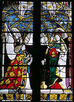 The Annunciation, from the Chapel of Jacques Coeur, 15th century (stained glass) à 