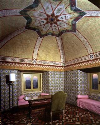 The 'Camera Turca' (Turkish Room) in the tower, 19th century (photo) à 