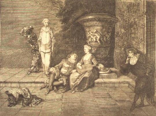 The Concert, 18th century (engraving) à 