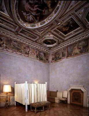 The 'Sala delle Muse' (Hall of the Muses) designed by Nanni di Baccio Bigio (d.1568) and Bartolommeo à 