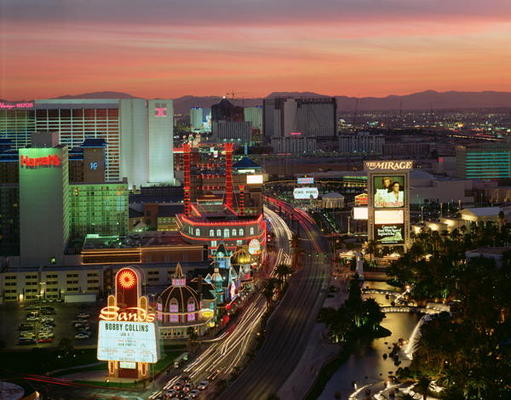 The Strip from the Treasure Island Hotel, 1996 (photo) à 