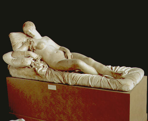 The Venus of Titian, sculpture by Lorenzo Bartolini (1777-1850) (plaster) à 