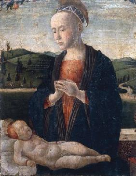 Vierge a l''Enfant / Peint. italienne 15e