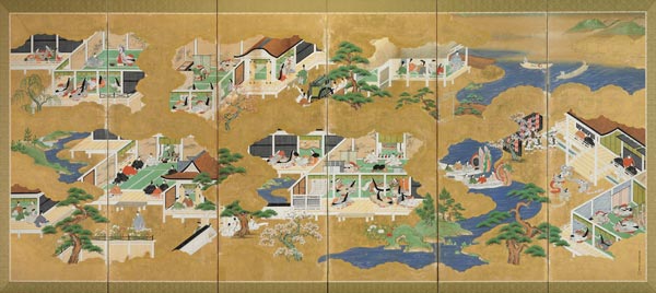 Various Scenes Of The Tale Of Genji à 