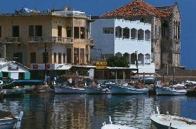 View of the port (colour photo) 