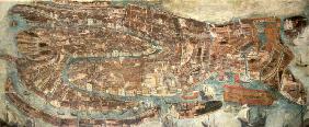 Venise, Vue a vol d''oiseau, vers 1600