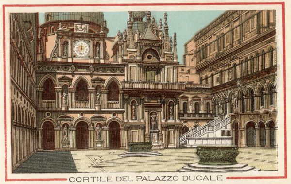 Venice, Doges Palace, Inner court à 