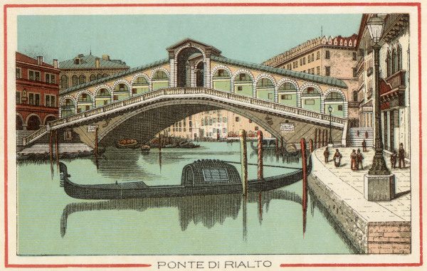 Venice, Rialto-Bridge à 