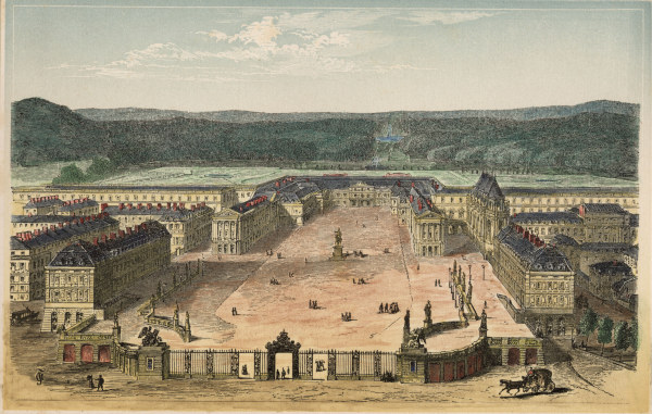 Versailles, Schloß / Holzstich um 1870 à 