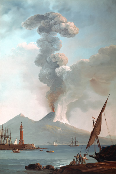 Vesuvius / Eruption in 1822 / Painting à 