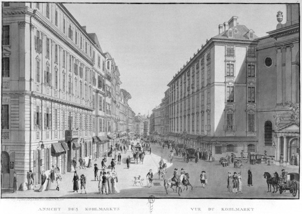 Vienna, Kohlmarkt /Aquatint/Schuetz/1786 à 
