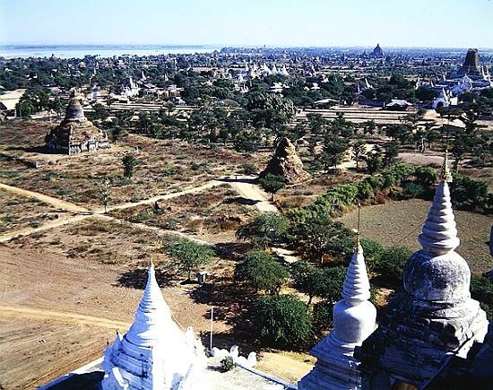 View of Temples in Bagan, Burma à 