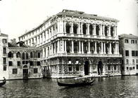 View of Palazzo Pesaro or the Ca' Pesaro, designed by Baldassare Longhena (1598-1682) (b/w photo)