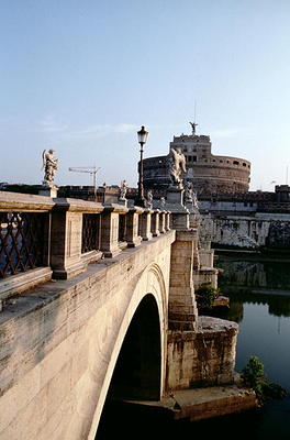 View over the Tiber towards the Castel Sant' Angelo (photo) à 