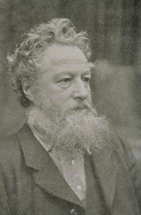William Morris (1834-96) (b/w photo) 