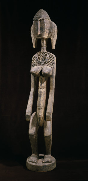Weibliche Ahnenfigur, Bamana, Mali/Holz à 