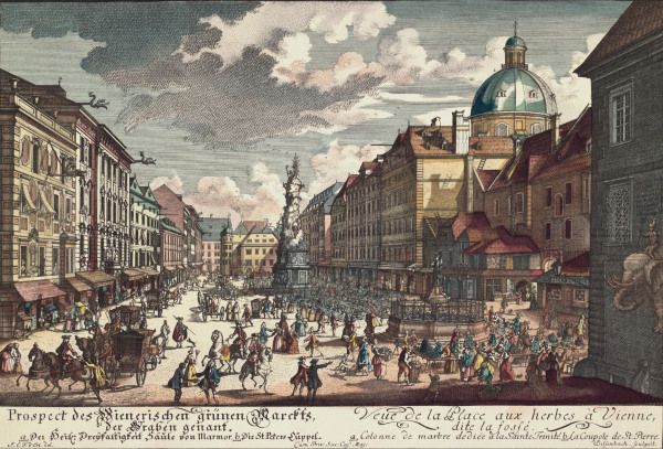 Vienna, View of the Viennese Graben à 