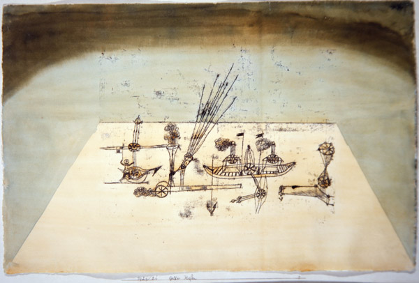 Yellow Harbor, 1921 (pen & ink, transfer process, w/c and wash on paper)  à 
