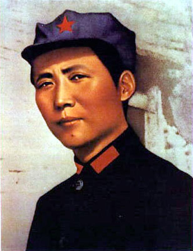 young Mao Tse Zedong poster for 1000 years of life for President Mao c. 1921 at time of creation of  à 
