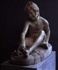 Young Neapolitan fisherboy playing with a tortoise by Francois Rude (1784-1855) (marble)