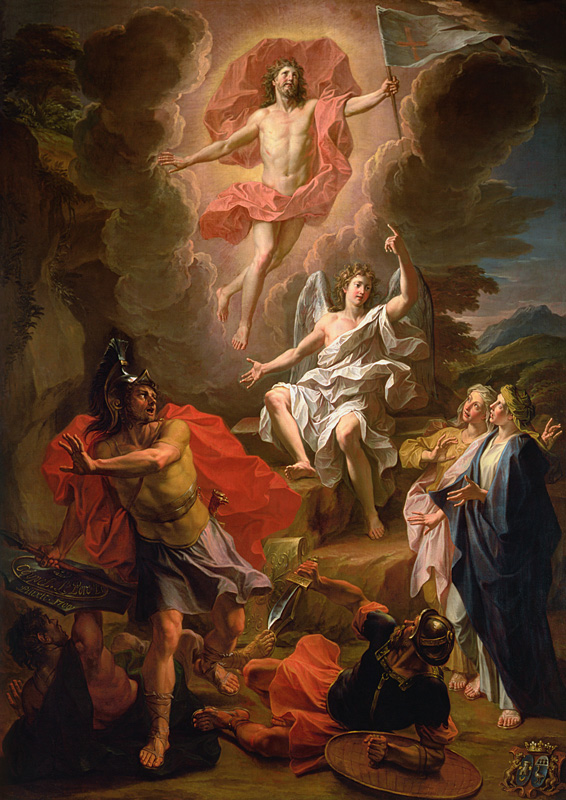 The Resurrection of Christ, 1700 (oil on canvas) à Noel Coypel