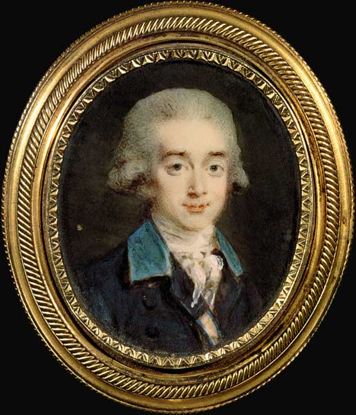 Portrait miniature of Count Hans Axel von Fersen (1755-1810) à Noël Hallé