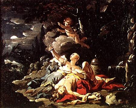 Pyramus and Thisbe à Noël Hallé