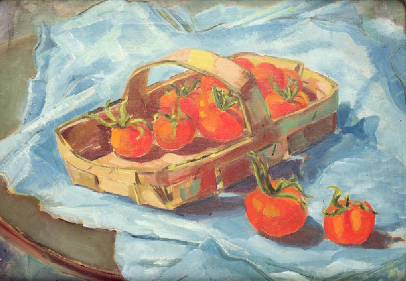 Basket of Tomatoes, c.1936 (oil on canvas) à Nora Summers
