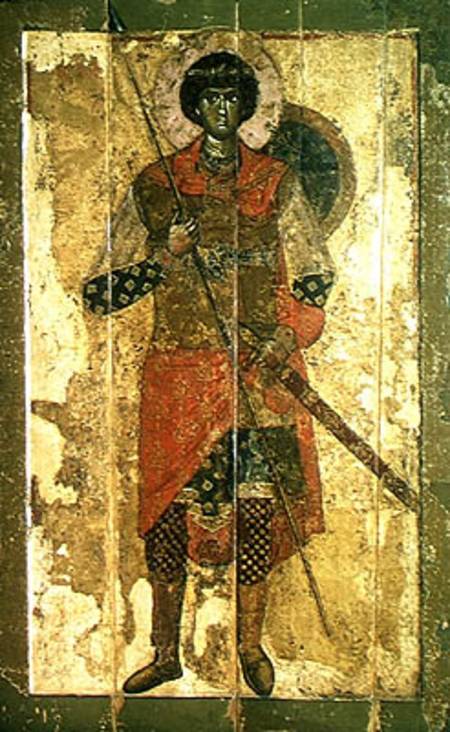 Icon of St. George à École de Novgorod