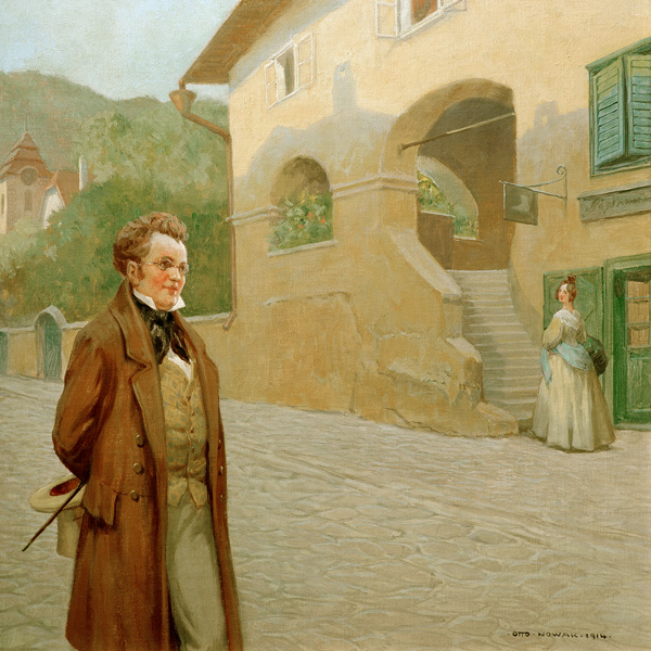 Schubert auf Spaziergang durch ein niederösterreichisches D à Nowak Otto