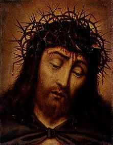 tête Christ avec la couronne d'épine à Italie du Nord