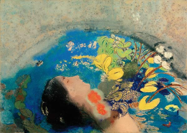 Drowning of Ophelia à Odilon Redon