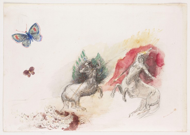 Fight of the Centaurs à Odilon Redon