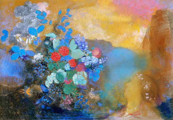 Ophelia among the Flowers à Odilon Redon