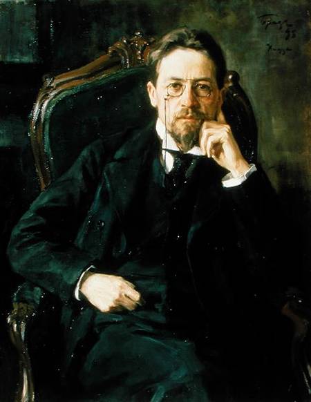 Portrait of Anton Pavlovich Chekhov à Osip Emmanuilovich Braz