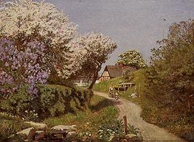 Paysage de printemps. à Oilaf Viggo Peter Langer