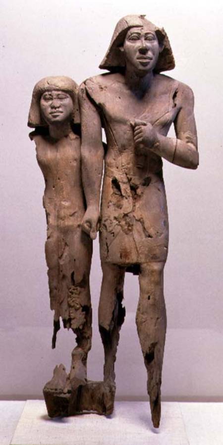 Anonymous couple known as the Memphis Couple à Old Kingdom Egyptian