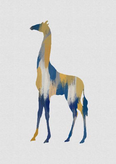 Blue & Yellow Giraffe